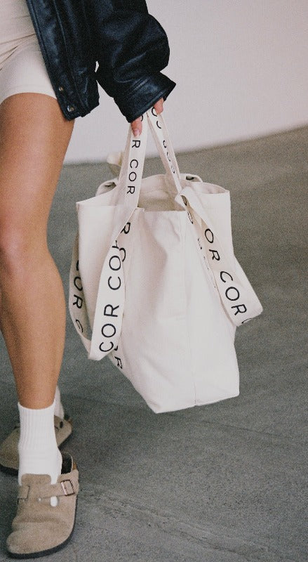 Tote Bag - Cream/Black